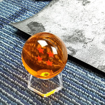 Dragon Ball Z : Boules de Cristal 4.3 cm, Figurines avec Support, Goku, Végeta