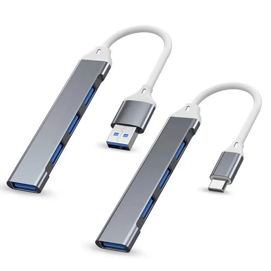 Hub USB 3.0 4 ports haute vitesse type C pour PC, 5Gbps