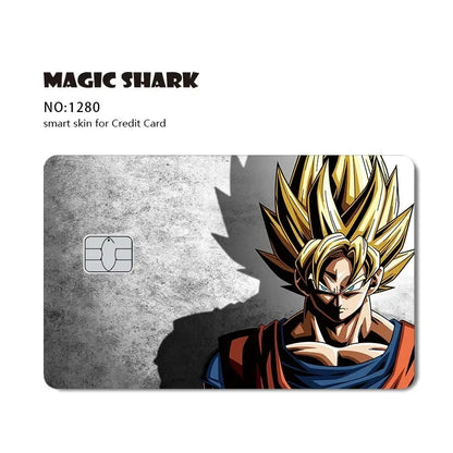 Stickers Dragon Ball : Goku, Adhésifs Cool, Pour Cartes Bancaires, Grands et Petits Modèles