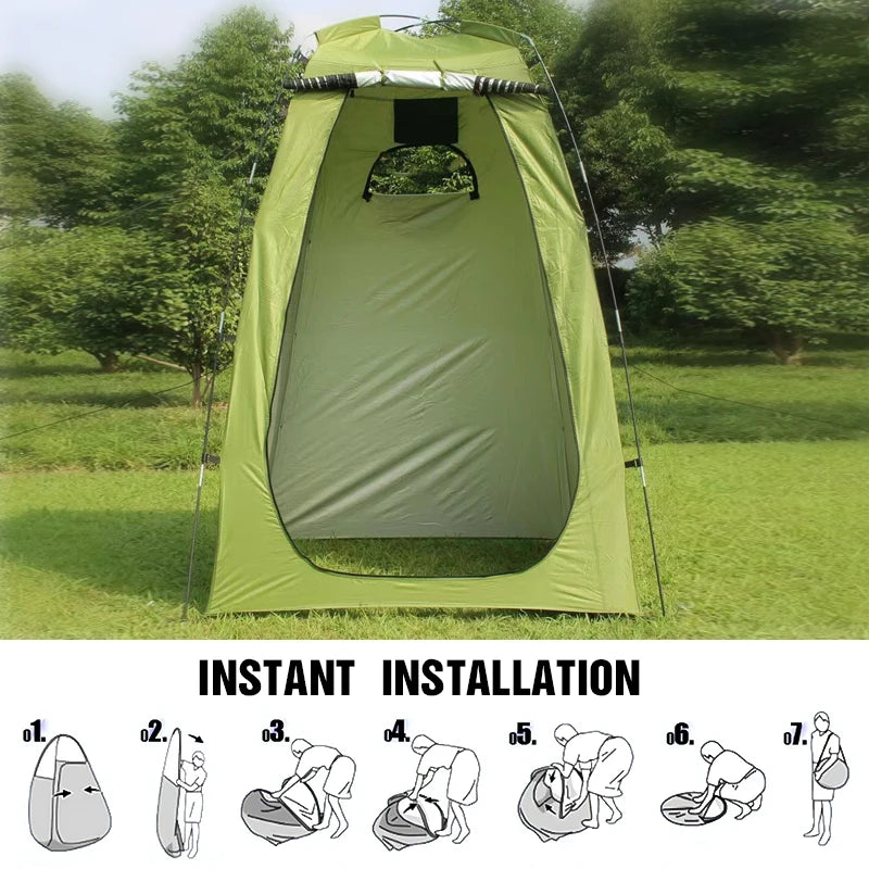 Tente de douche portable, étanche, abri changement extérieur camping, randonnée plage