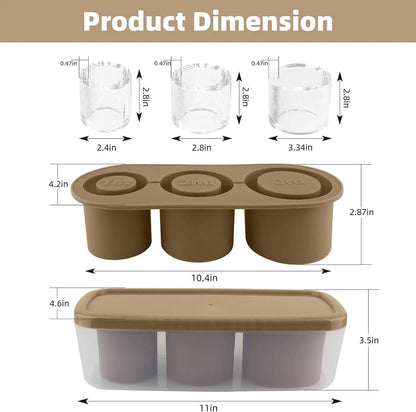 Moule à Glaçons Silicone Tumbler avec Couvercle et Bac - Accessoires Parfaits pour Verres Stanley