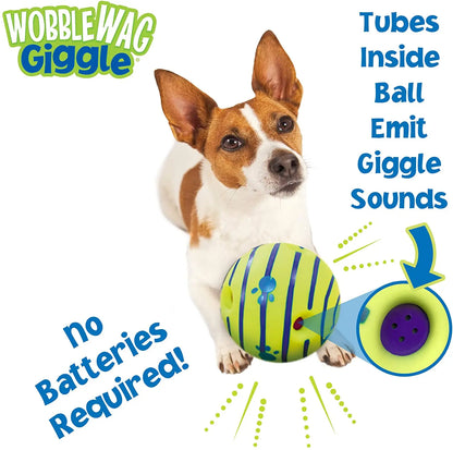 Jouet interactif lumineux pour chien Wobble Wag Giggle : amusement garanti avec des sons rigolos ! Approuvé par les animaux