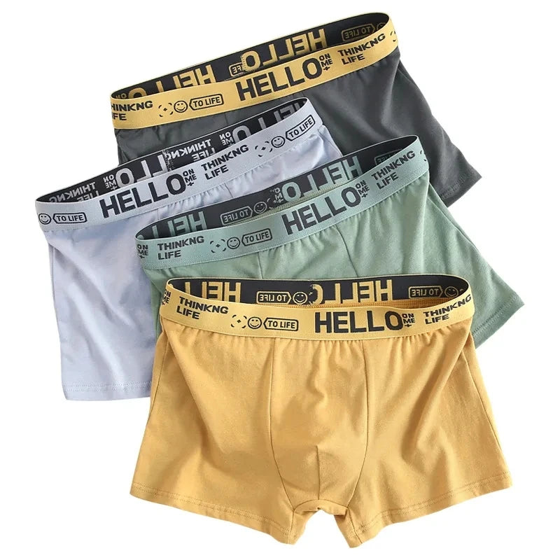 Lot de 10 boxers pour hommes, mode extensible, respirants et doux, tailles S-XL