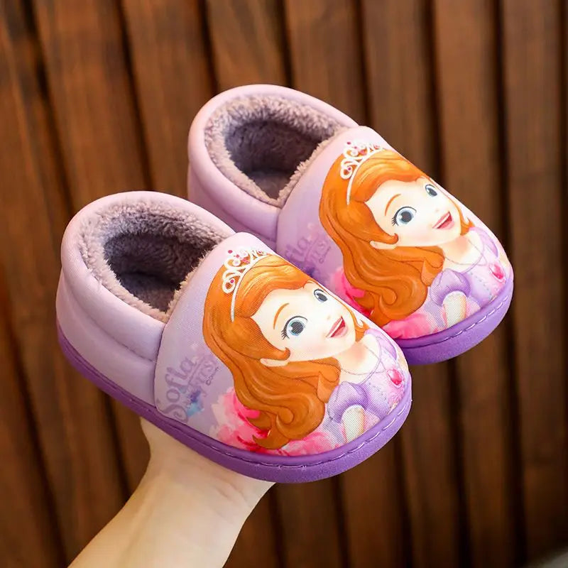 Chaussons Hiver Princesse Elsa - Filles - Tailles 24 à 40 - Chauds et Confortables