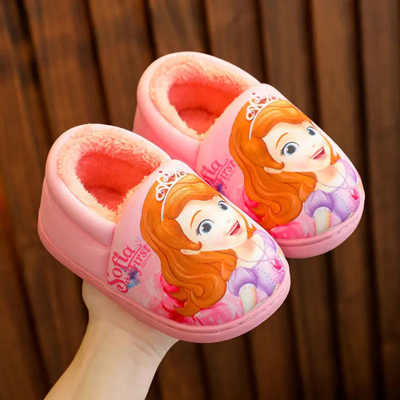 Chaussons Hiver Princesse Elsa - Filles - Tailles 24 à 40 - Chauds et Confortables