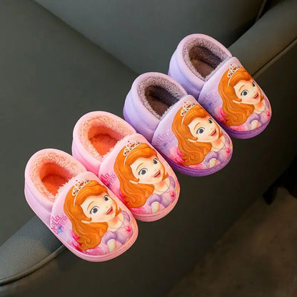 Chaussons Hiver Princesse Elsa - Filles - Tailles 24 à 40 - Chauds et Confortables