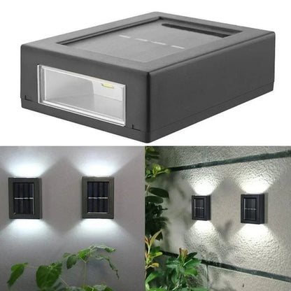 Spots Solaires Haut et Bas Extérieurs - Lampe Murale Jardin Étanche