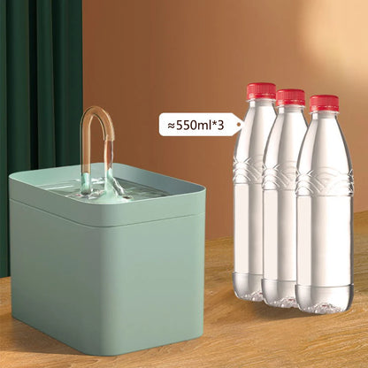 Fontaine à eau pour chat ultra-silencieuse - Distributeur automatique 1.5L avec filtre intelligent et pompe anti-surchauffe