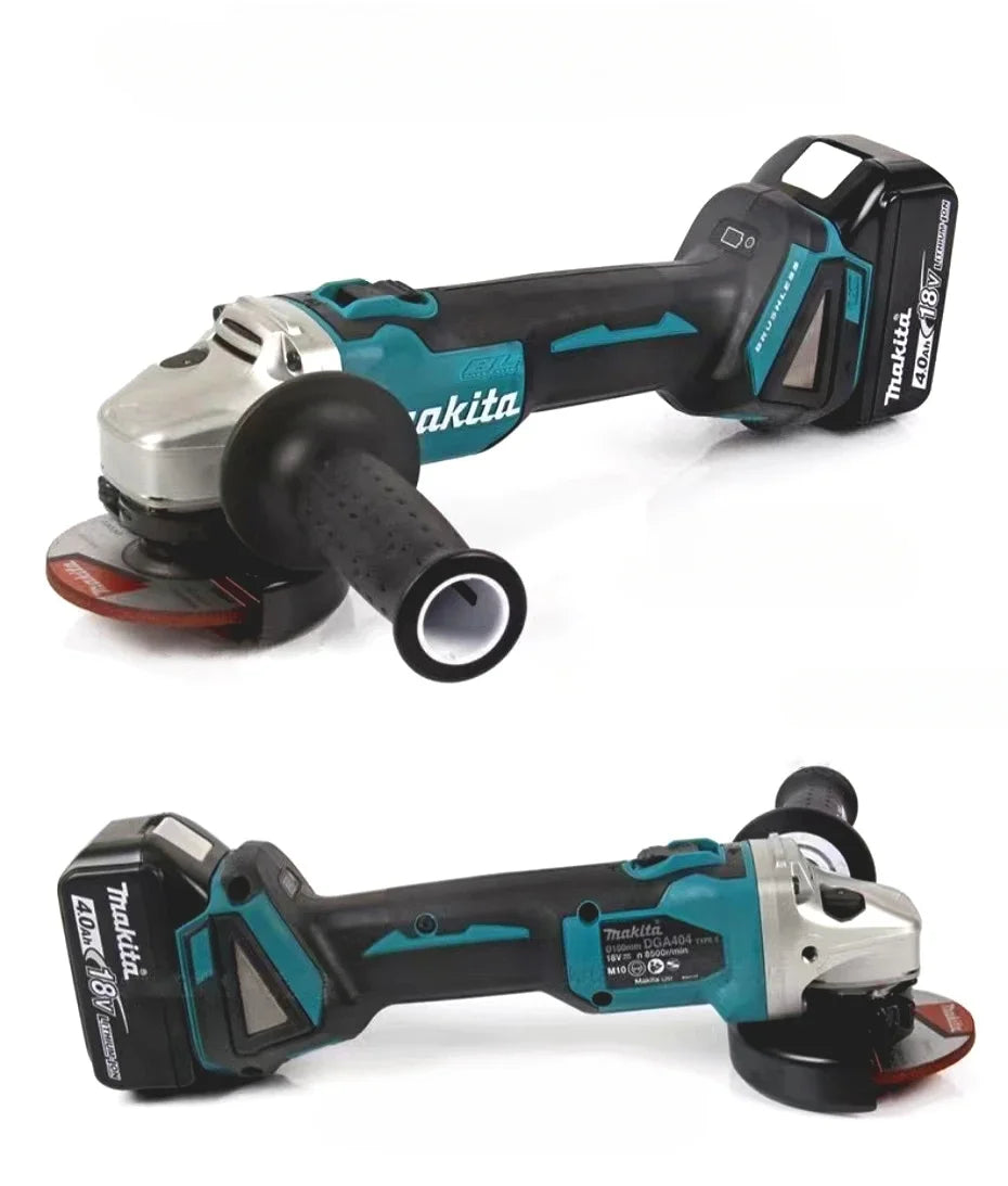 Meuleuse d'angle électrique Makita 18V DGA404, machine de coupe rechargeable