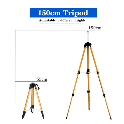 Laser Level Tripod Adjustable Height Metal Bracket With 5/8" Adapter Anti-corrosion coating