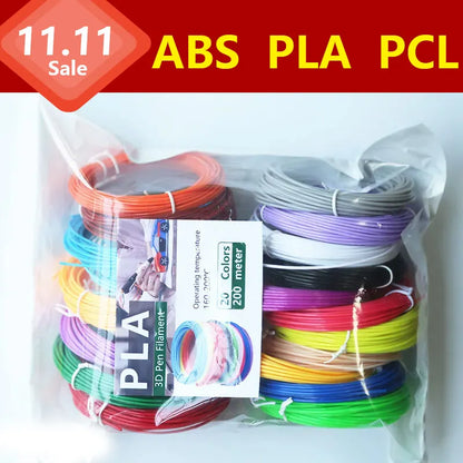 Filament brillant 1,75 mm, ABS/PLA/PCL, sans odeur, sûr pour stylo 3D