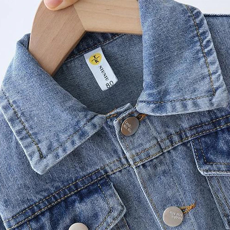 Veste en Jean Daisy pour Filles - Mode Printemps Automne - 2 à 7 Ans