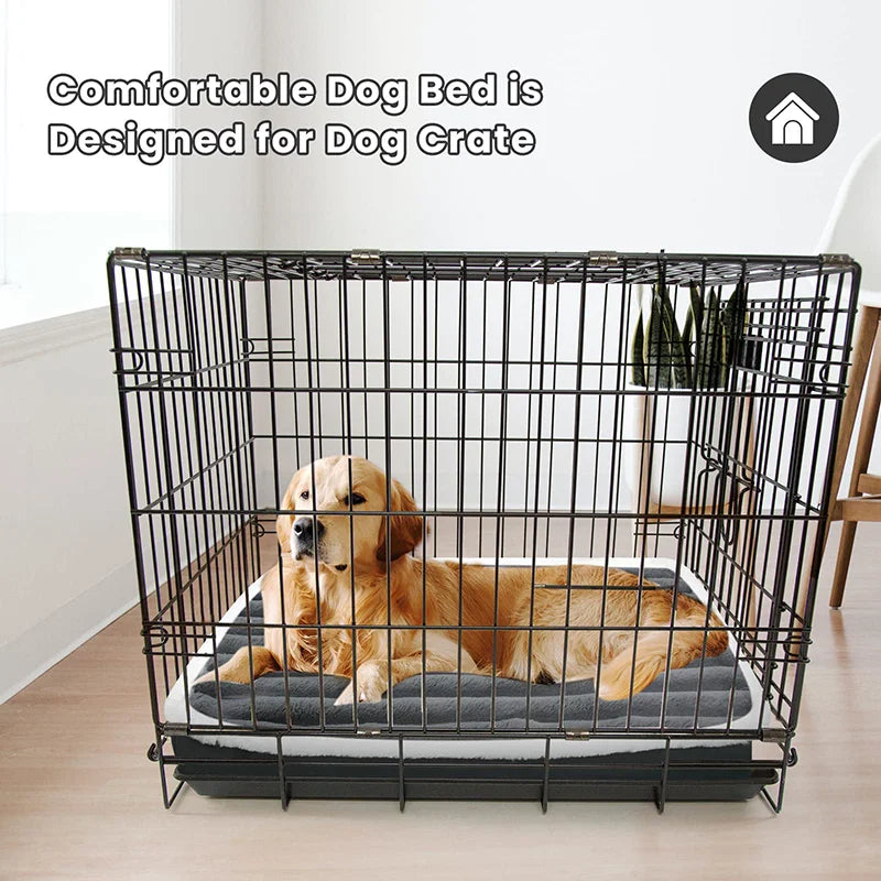 Matelas pour chien avec fermeture éclair : Coussin lavable, rembourré et amovible pour un confort optimal. Idéal pour petits et moyens chiens.