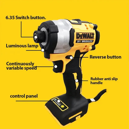 DEWALT DCF850 18V Impact Driver 205NM Brushless Motor Cordless Rechargable Screwdriver Electric Impact Drill Power Tools