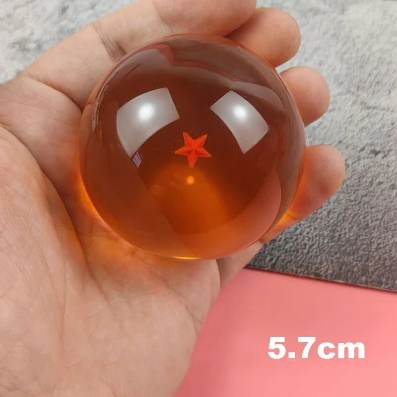 Dragon Ball Z : Boules de Cristal 4.3 cm, Figurines avec Support, Goku, Végeta