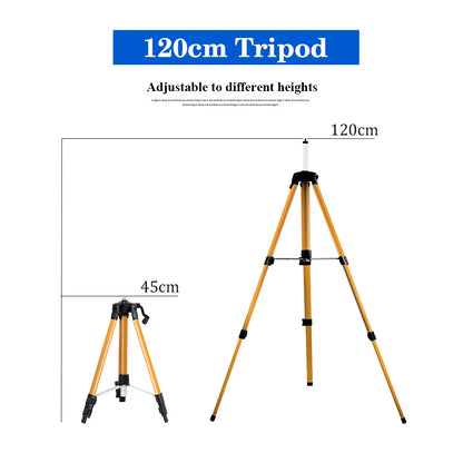 Laser Level Tripod Adjustable Height Metal Bracket With 5/8" Adapter Anti-corrosion coating