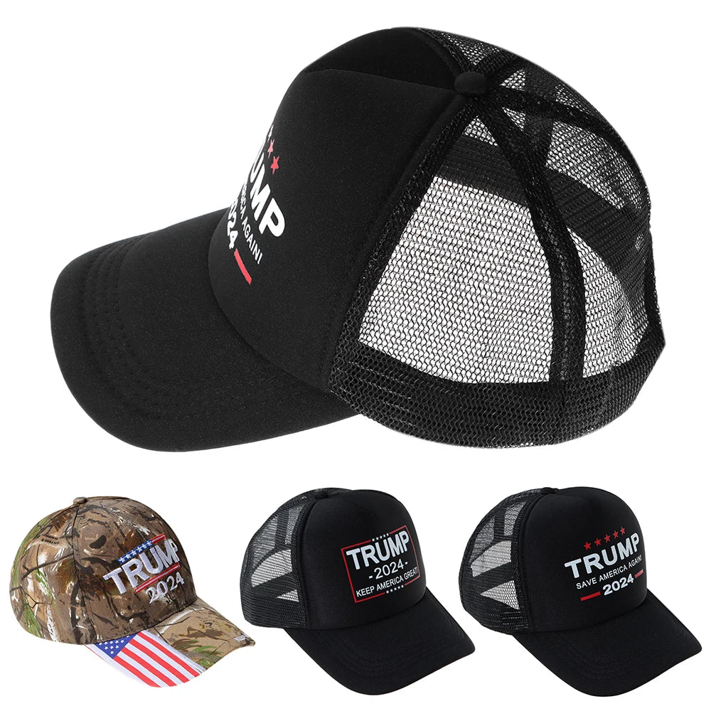 Trump US Flag Baseball Cap Trump Cotton Sunscreen Hats Adjustable Camo Trump Supporters Cap Trump Supporters Hat