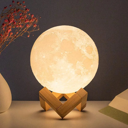 Lampe Lunaire Étoilée à LED - Décoration et Cadeau Parfait, nuit, relaxation